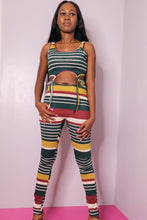 Load image into Gallery viewer, Stripe Rib Open Jumpsuit
